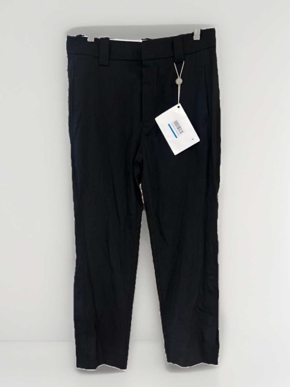 GANNI P603 Black Tailored Snap Hem Trousers NWT 38 US 6